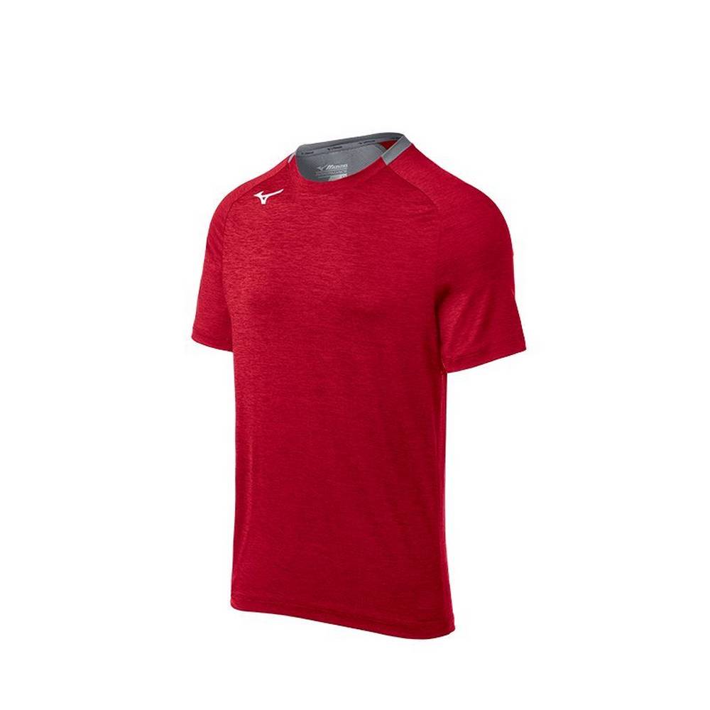 Camiseta Mizuno Alpha Short Sleeve - Homem - Vermelhas - XHGCZ3861